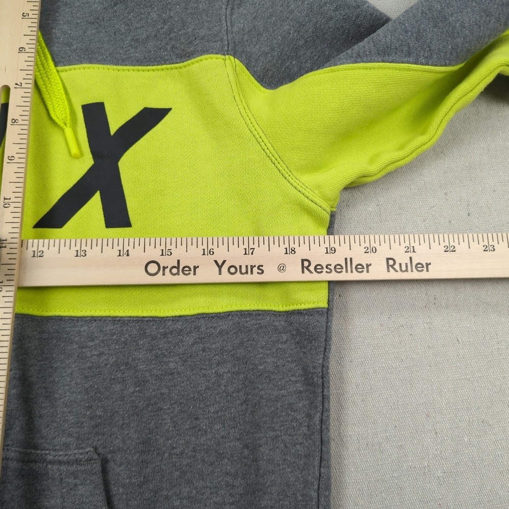 Fox Racing Hoodie Mens  Small Grey Yellow Activewear Pull Over‎ - Picture 6 of 13